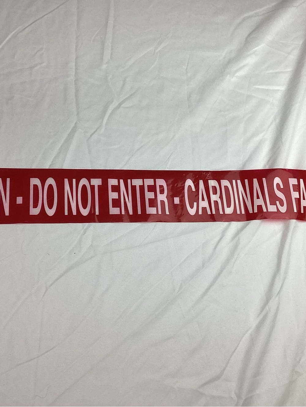 Red "DO NOT ENTER" Party Barrier Tape - Unbranded